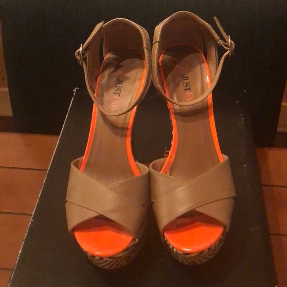 JustFab Nude wedges, Anacapri - Picture 2 of 8